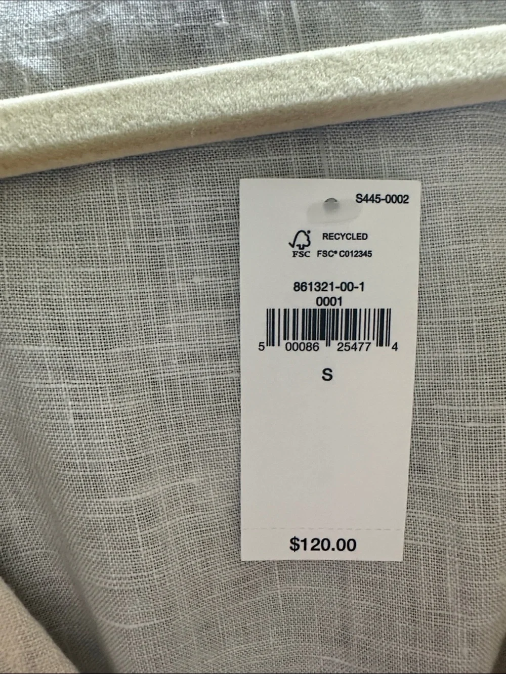 Banana Republic Cream and Brown Tropical Wrap Blouse
